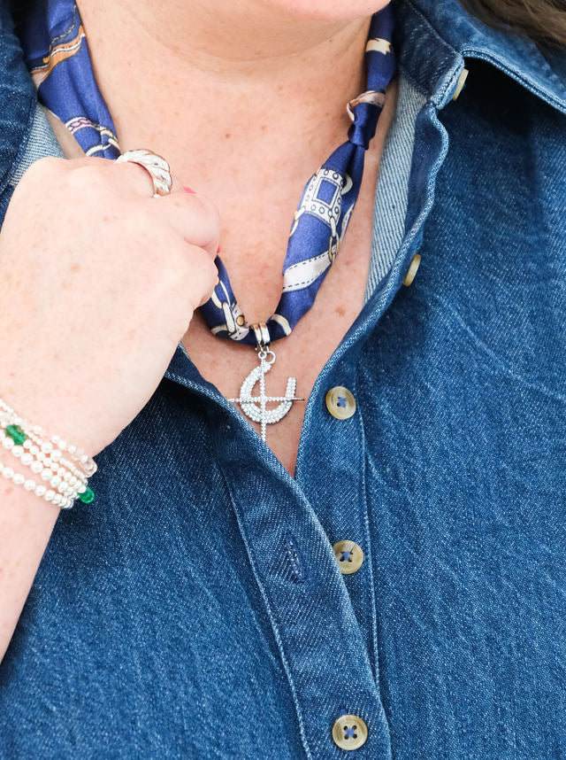 Winter/Summer Scarf Charm Necklace
