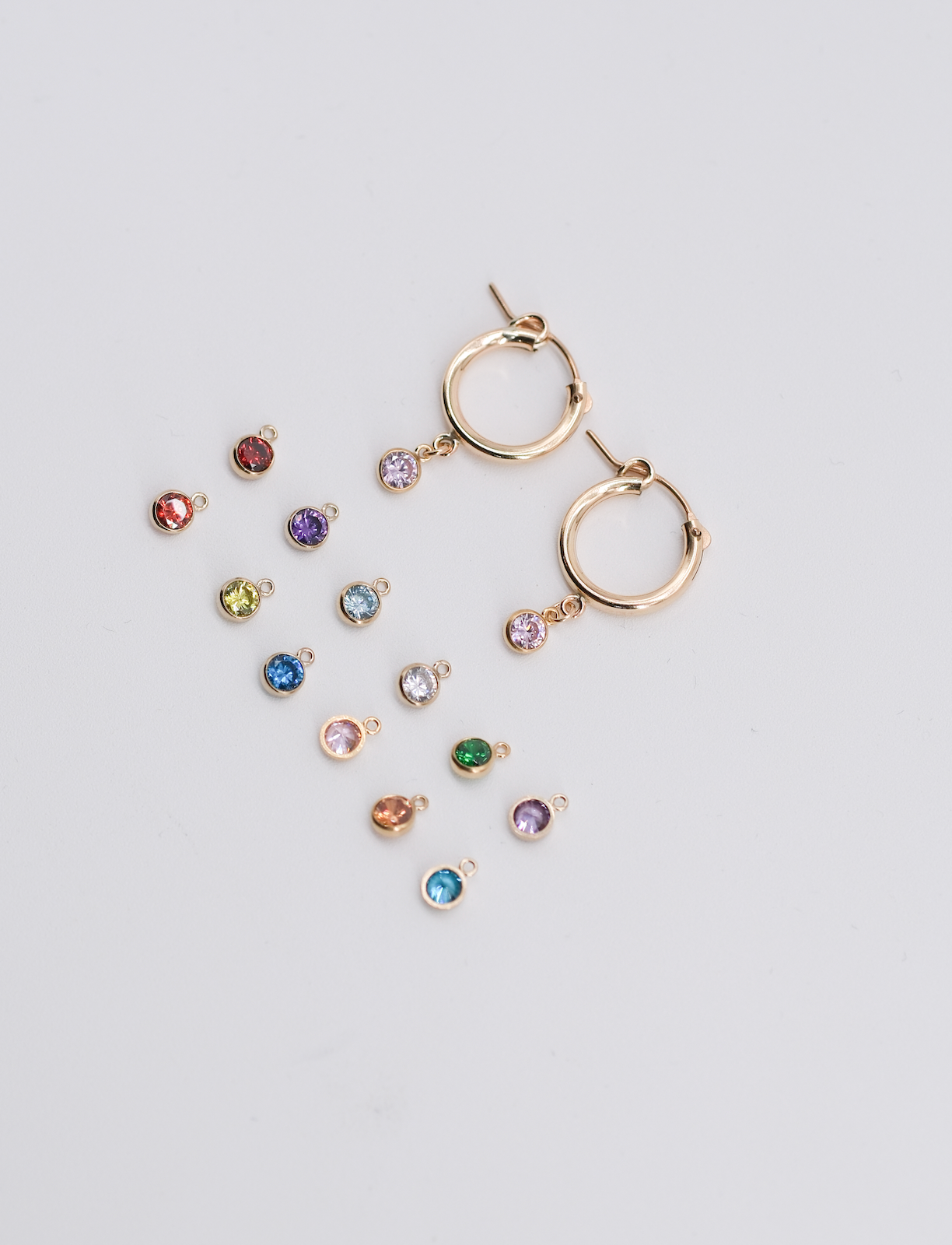 Birthstone Hoop