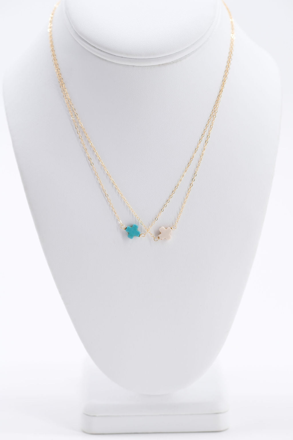 Bubble Cross Necklace