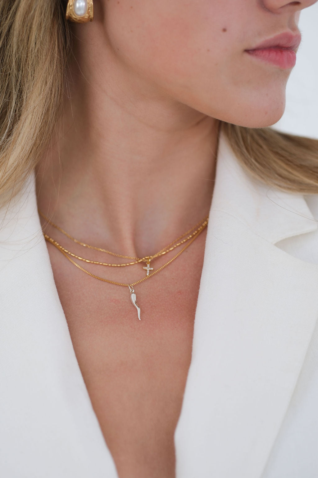 Italian Horn Necklace