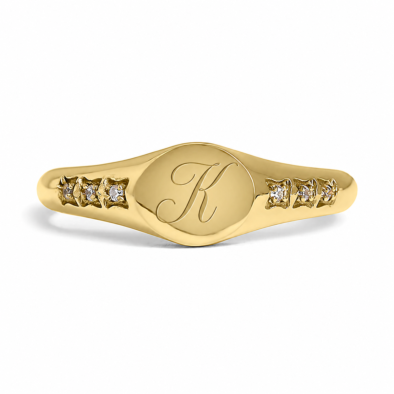 Stone Signet Engrave Ring