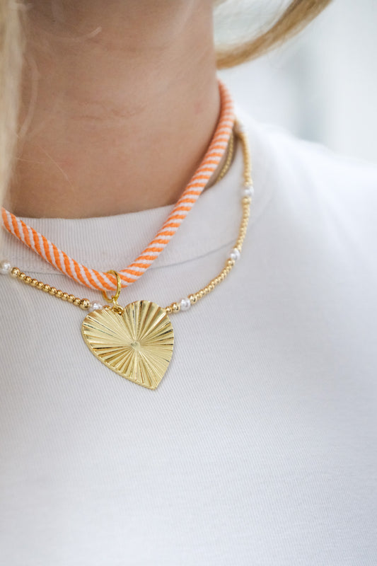 Stripe Rope Necklace