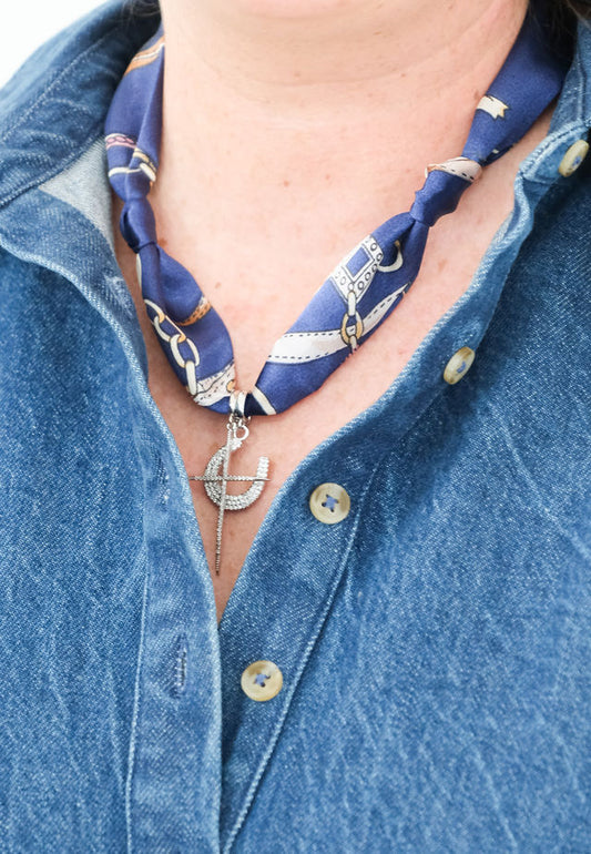 Winter/Summer Scarf Charm Necklace