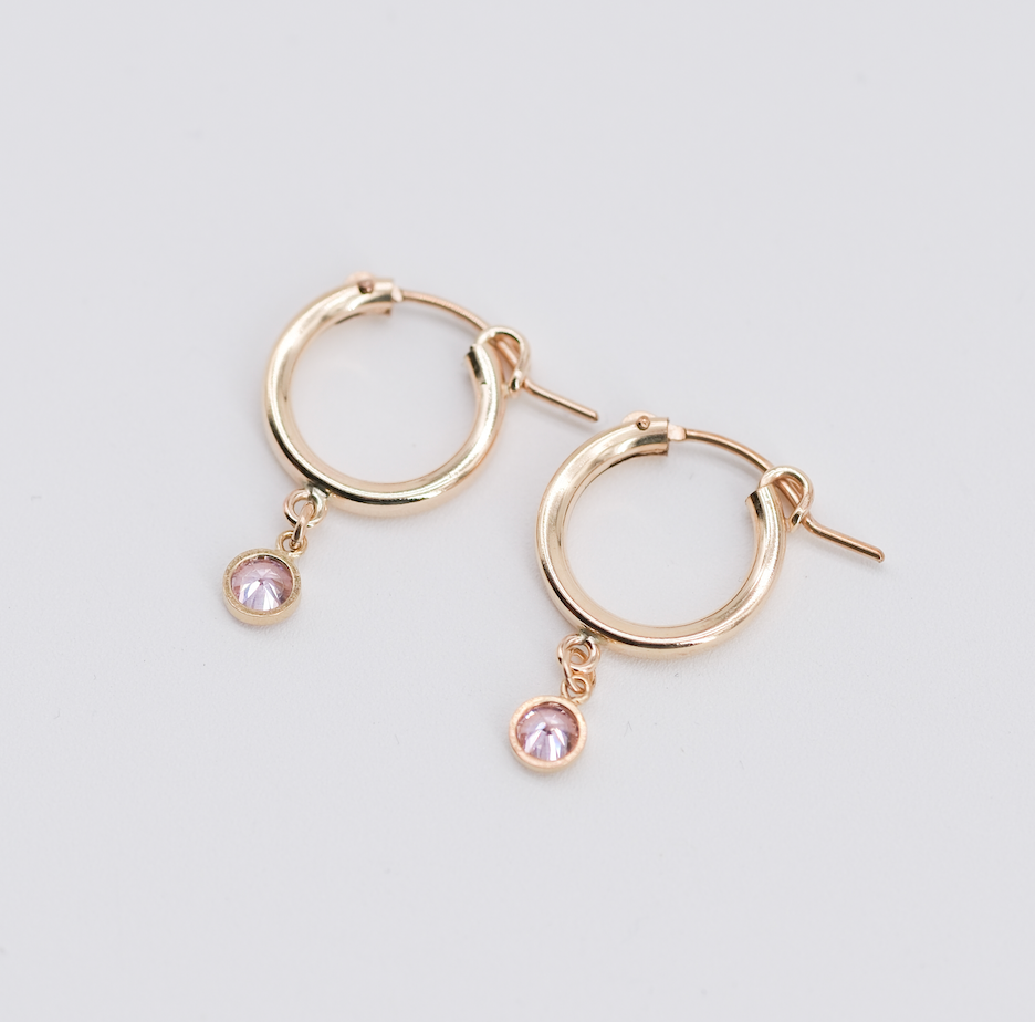Birthstone Hoop