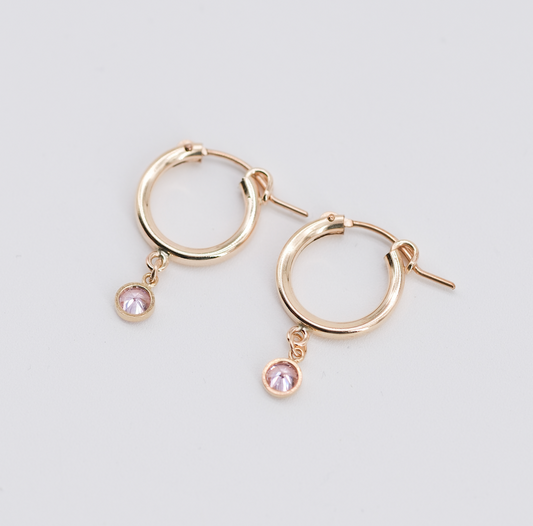 Birthstone Hoop