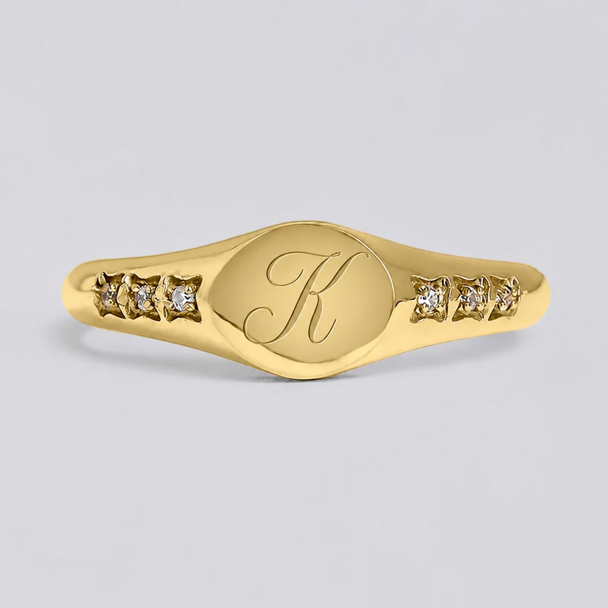 Stone Signet Engrave Ring