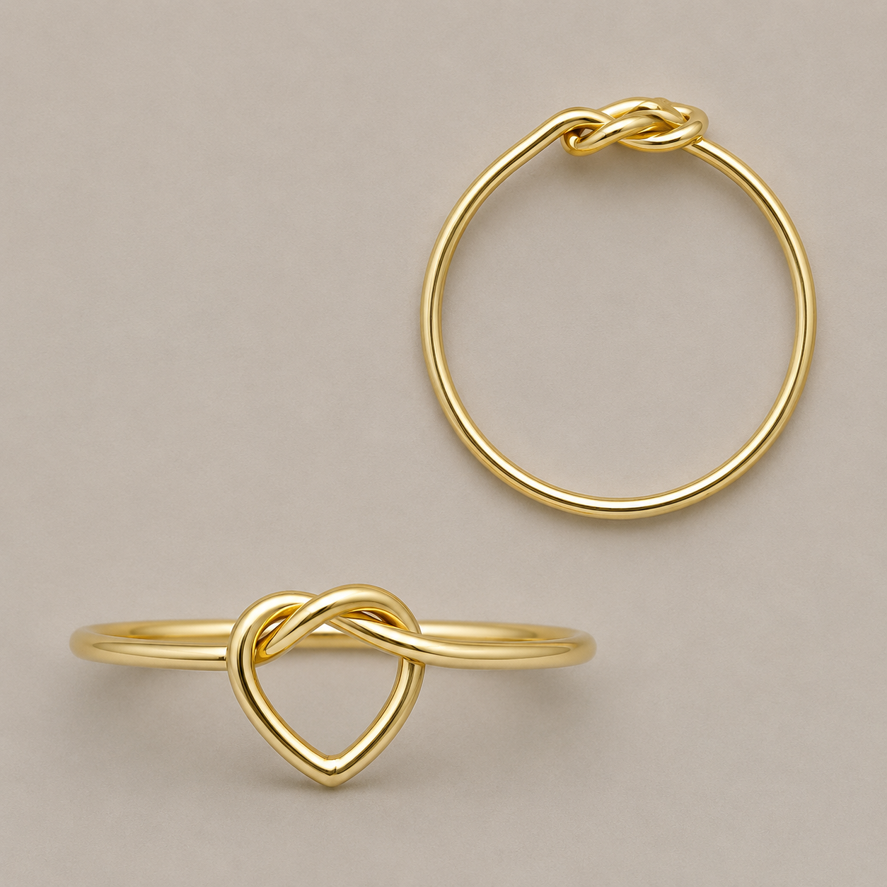 Knotted Heart Ring