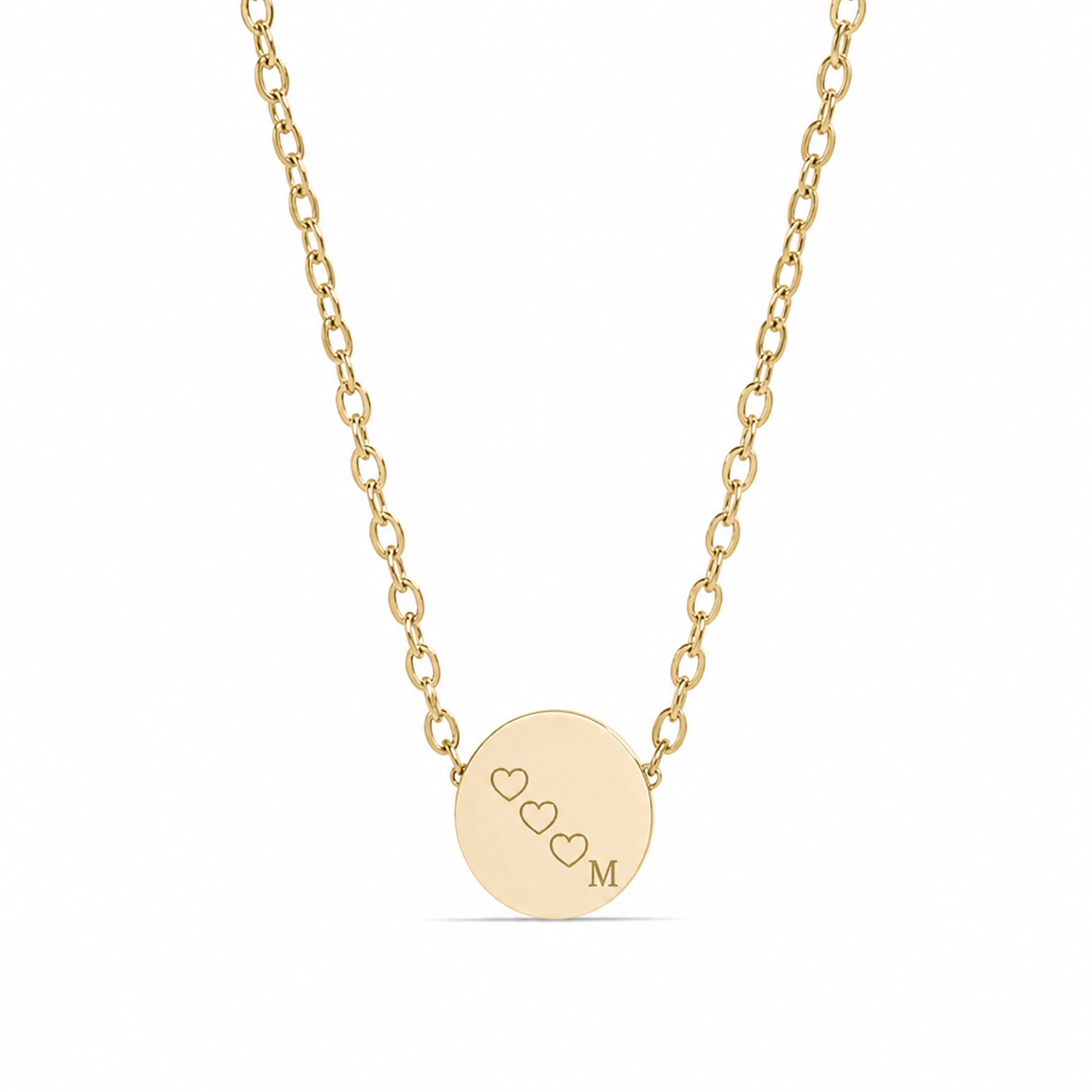 Mini Disk Engrave Necklace